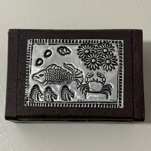 Silver and Brown Decorative Box